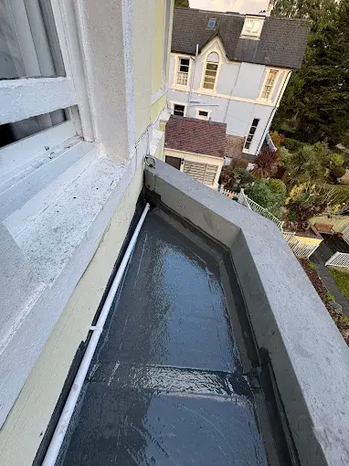 Roof repair work